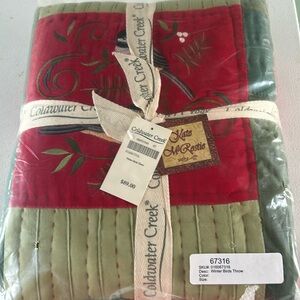 NIB Coldwater Creek Winter Birds Throw